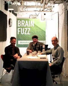 Fredrik Brauer and the Brain Fuzz Arts Podcast co-hosts